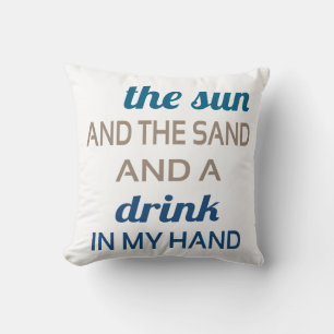 Sonne Sand Trinken Kissen