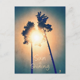 Sonne scheint postkarte