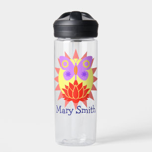 Sonne, Schmetterling und Blume Trinkflasche