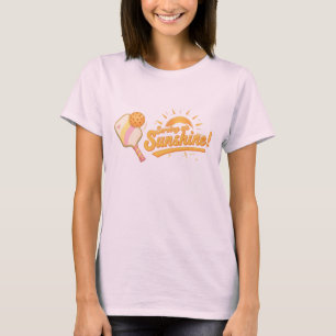 Sonne servieren - Sonniges Pastell-Pickleball-Lebe T-Shirt