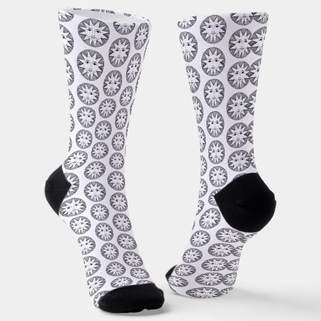 Sonne Socken (Gewinkelt)