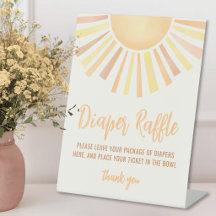 Sonne Sonnenschein Baby Shower Windel Raffle