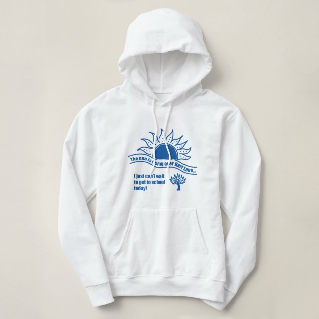 Sonne steigt Hoodie (Design vorne)