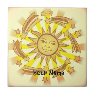 Sonne Sterne Fliese