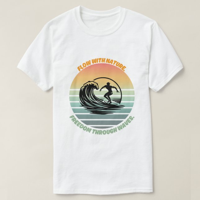 "Sonne, Surf und Soul" 🌊 T-Shirt (Design vorne)