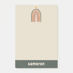 Sonne über einem Regenbogen Post-it Klebezettel
