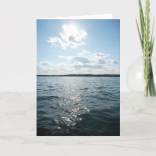 "Sonne über French Lake" Geburtstagskarte Karte