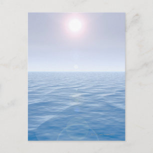 Sonne über Meer Postkarte