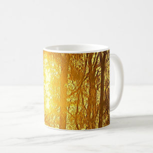 Sonne und Bäume Kaffeetasse
