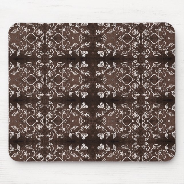 Sonne und Blumen Muster Mousepad (Vorne)
