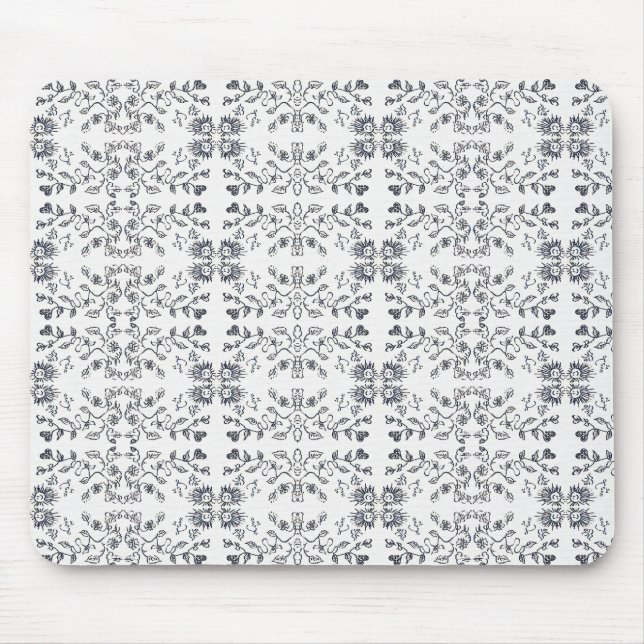 Sonne und Blumen Muster Mousepad (Vorne)