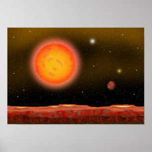 Sonne und das versengende Land. Poster