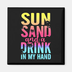 Sonne und ein Getränk in meinem eigenen Strandurla Magnet