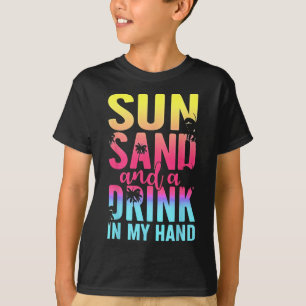 Sonne und ein Getränk in meinem eigenen Strandurla T-Shirt
