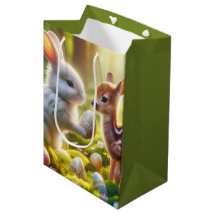Sonne und Fauna mit Ostereiern Mittlere Geschenktüte