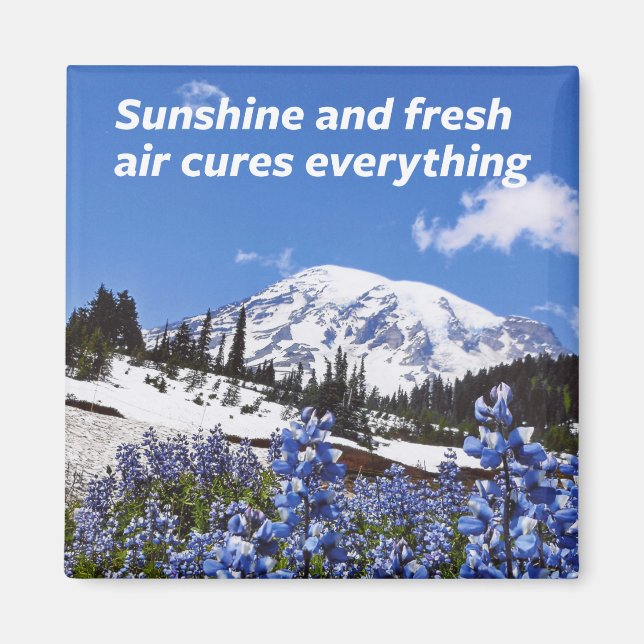 Sonne und frische Luft Magnet (Vorne)