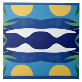 Sonne und Meer Fliese