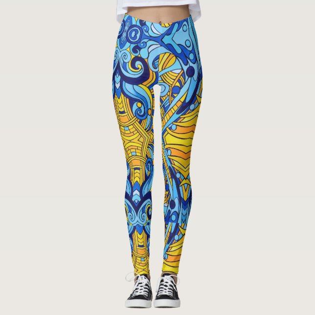Sonne und Meer Leggings (Vorderseite)
