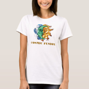 SONNE-UND MOND-ABSTRAKTE FUSION T-Shirt