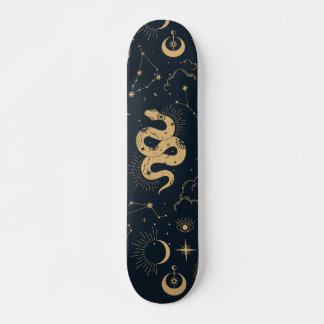 Sonne und Mond - Astronomie Hexe Skateboard