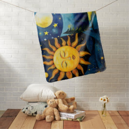 Sonne und Mond Babydecke