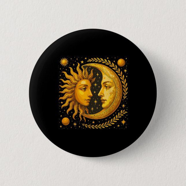 Sonne und Mond Button (Vorderseite)