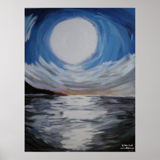 "Sonne und Mond" drucken Poster