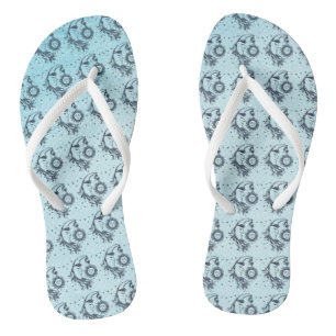Sonne und Mond Flip Flops
