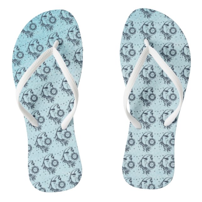 Sonne und Mond Flip Flops (Fußbett)