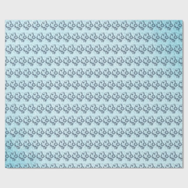 Sonne und Mond Geschenkpapier (Flach)