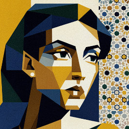 Sonne und Mond Gesicht Kunst Dualismus Tag und Nac Poster