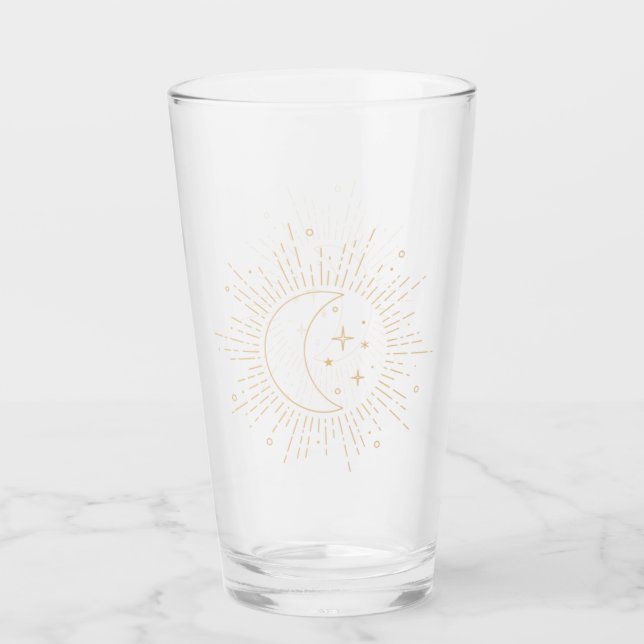 Sonne und Mond Glas (Vorderseite)