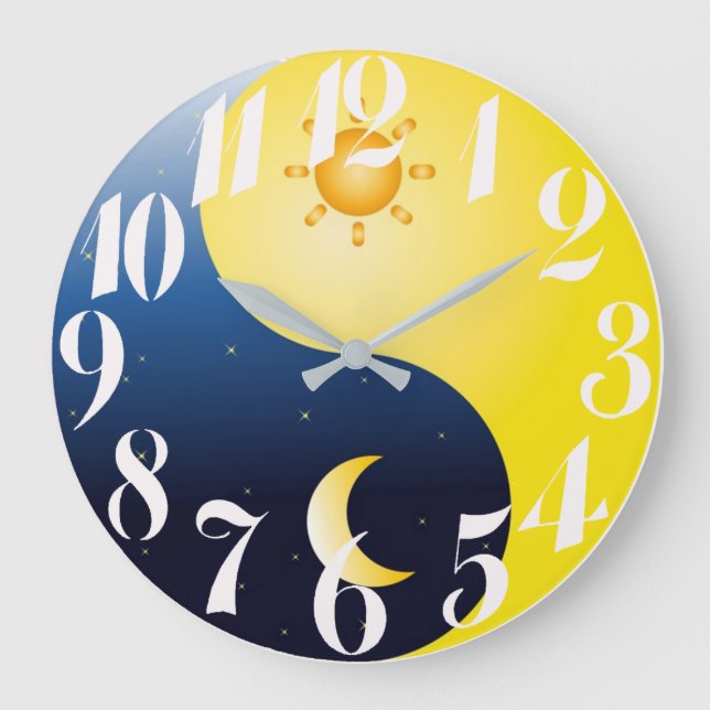 Sonne und Mond große Uhr (Vorderseite)