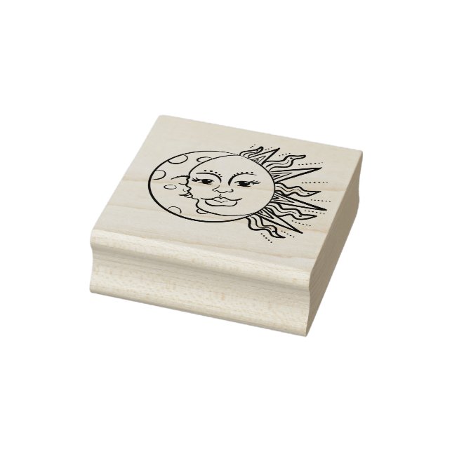 Sonne und Mond Gummistempel (Stempel)