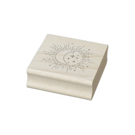 Sonne und Mond Gummistempel