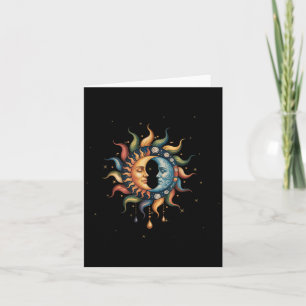 Sonne Und Mond Himmels Boho Mystisch Hippie 90er _ Karte