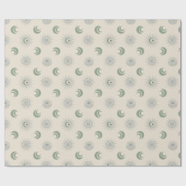 Sonne und Mond in Harmonie! Geschenkpapier