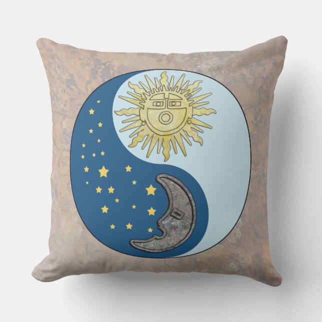 Sonne und Mond Kissen (Vorderseite)