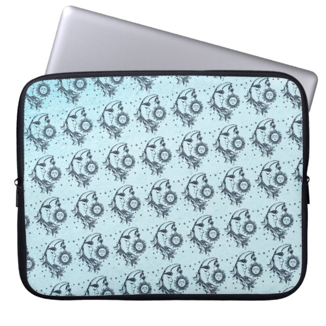 Sonne und Mond Laptopschutzhülle (Vorderseite)