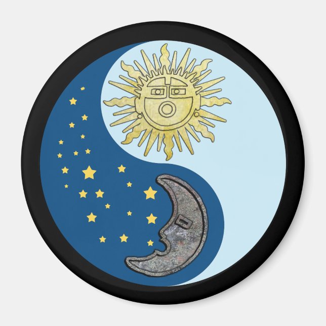 Sonne und Mond Magnet (Vorne)