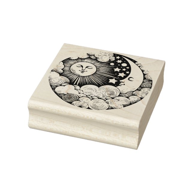 Sonne und Mond MoonChild Sunshine Gummistempel (Stempel)