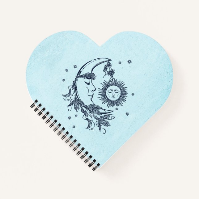 Sonne und Mond Notizbuch (Vorderseite)