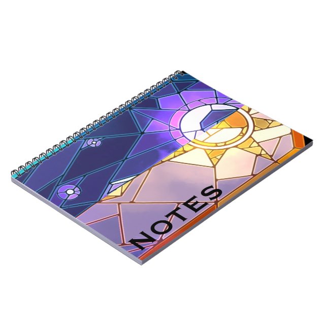 Sonne und Mond Notizbuch Notizblock (Linke Seite)