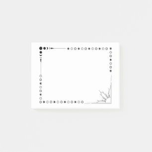 Sonne und Mond Post es notiert Post-it Klebezettel