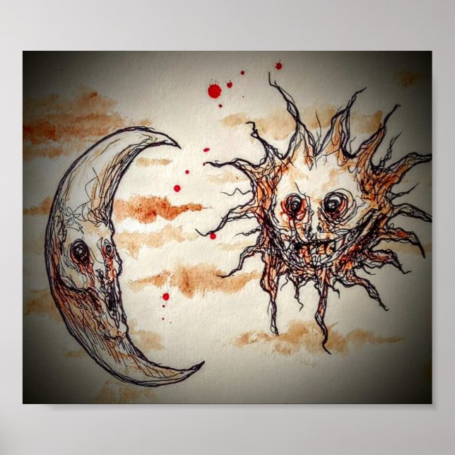 Sonne und Mond Poster (Vorne)