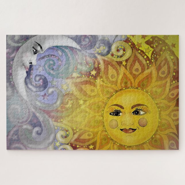 Sonne und Mond Puzzle (Horizontal)