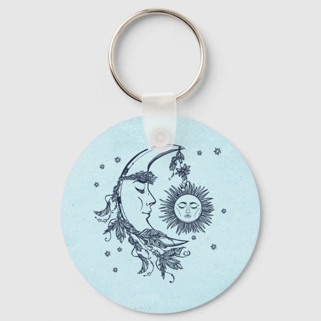 Sonne und Mond Schlüsselanhänger (Vorderseite)