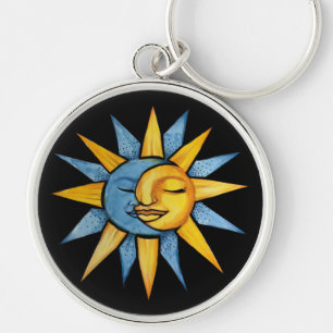 Sonne und Mond Schlüsselanhänger