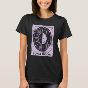 Sonne- und Mond-Tarotkarte Mystische Karten Okkult T-Shirt