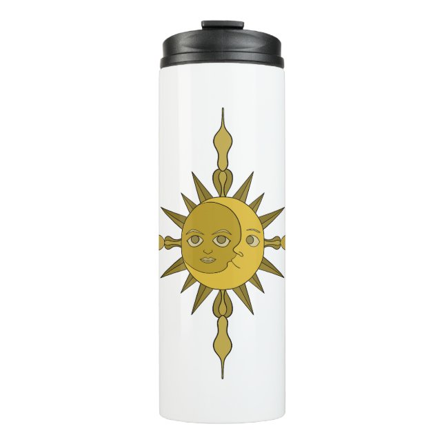 Sonne und Mond Thermosbecher (Vorderseite)